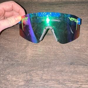 Pit Viper Green and Purple Sunglasses